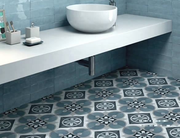 blue bathroom tiles Sydney